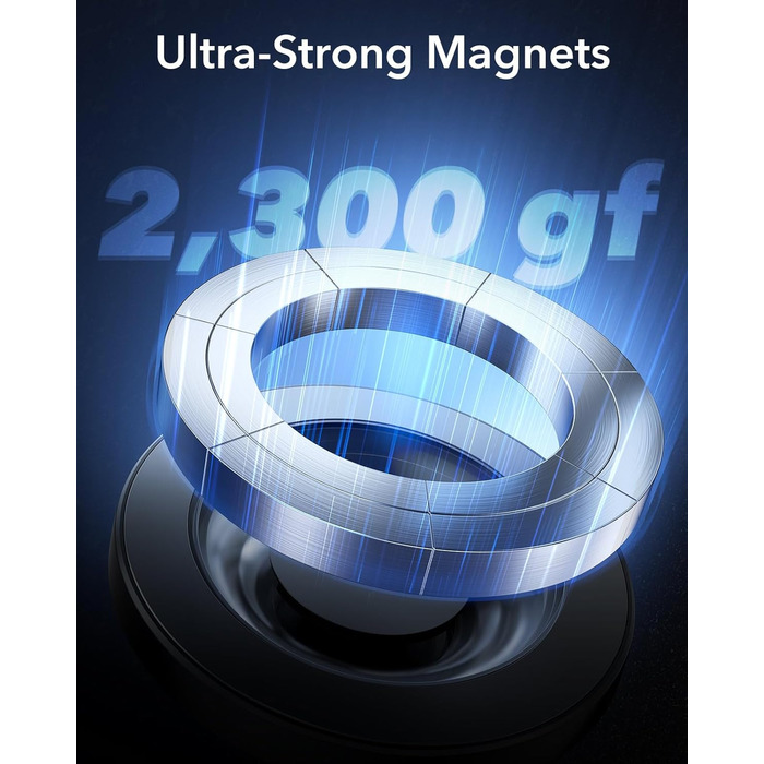 Автомобільний тримач для мобільного телефону ESR для автомобільного кріплення Magsafe, вентиляційний / приладовий магнітний автомо