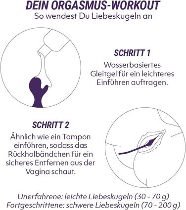Кульки для тренування м’язів тазового дна AMORELIE Joy, 75 г, силіконові, жовті, водонепроникні