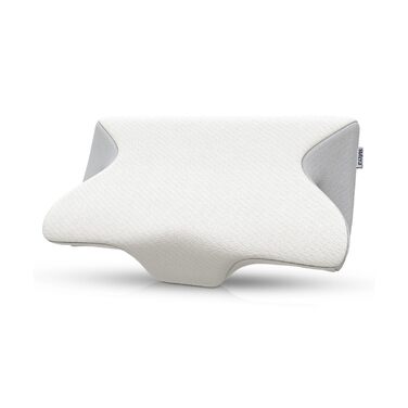 Подушка Dream Deep Contour з піни з ефектом пам&39яті, ортопедична підтримка шийного відділу хребта для полегшення болю в шиї, плечах та спині, ергономічна подушка для сну на боці, спині та животі, біла