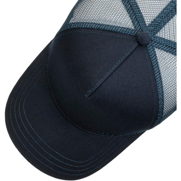Бейсболка Stetson Classic Cotton Trucker, чоловіча/жіноча, сітчаста, бавовняна, весна-літо, темно-синя, один розмір
