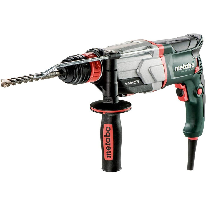 Перфоратор Metabo UHE 2660-2 Quick (швидкозатискний патрон, ударний патрон для SDS-Plus, метабокс 145 л, обмежувач глибини свердлі