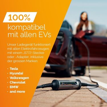 Комплект Juice Booster 2 Wallbox EU, мобільний настінний бокс 22 кВт без установки, зарядний пристрій для BEV із зарядним кабелем