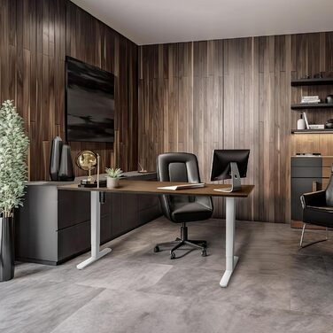 Стіл Duronic TM51 WE з регульованою висотою - електрична рама столу білого кольору для геймерів та офісу