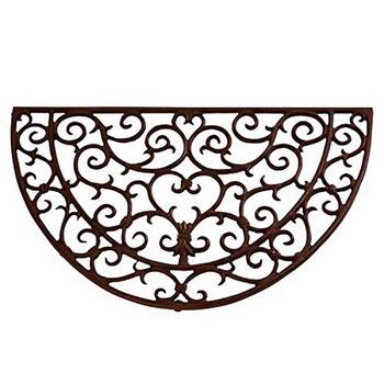 Килимок для дверей Esschert Design LH37 Antique, напівкруглий, чавун, коричневий, 69 x 40,5 x 2,3 см