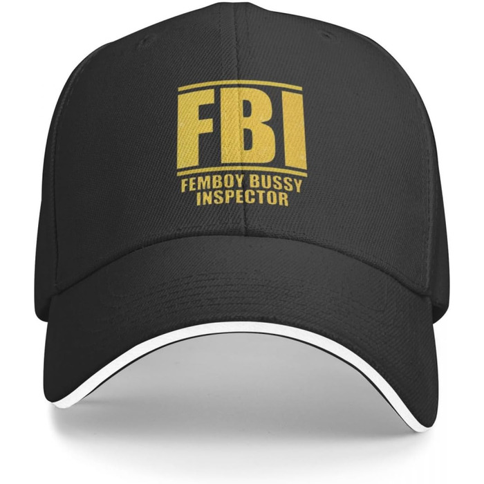 Бейсболка FBI Femboy Bussy Inspector Christmas чоловіча жіноча
