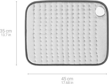 Грілка medisana HP 650 XL, 45 x 35 см, грілка для спини, сідниць та шиї, з 4 температурними режимами та захистом від перегріву, електричний нагрівальний килимок з автоматичним вимкненням, грілка XL, яку можна прати