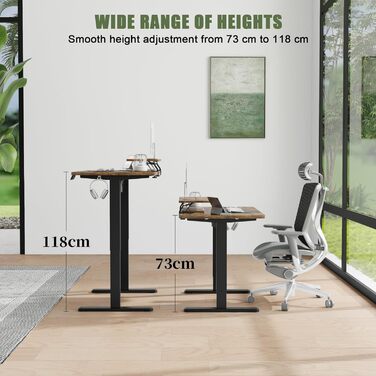 Електричний регульований по висоті стіл, з підставкою для монітора, комп'ютерний стіл, з 2 функціями зберігання по висоті, для спа