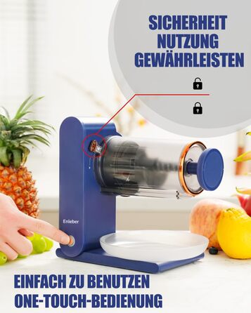 І машина для морозива Slush, льодогенератор для гоління з лезом з нержавіючої сталі та двома силіконовими крижаними листами, машина для снігового льоду темно-синього кольору