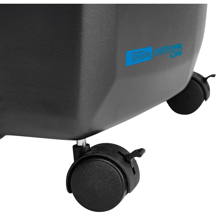 Газовий обігрівач Gde GGH 4200 K (4200 Вт, 3 рівні нагріву, п&39єзорозпалювання, портативний, робочий тиск 50 мбар, керамічні нагрівальні елементи, термозапобіжник, 4 фіксуючі ролики, вкл. газовий шланг та регулятор тиску)