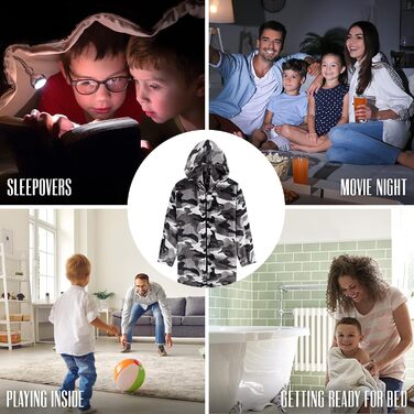 Дитячий флісовий комбінезон CityComfort Onesie, піжама для хлопчиків і дівчаток, надзвичайно м&39який, цільний, на все тіло, піжамний комбінезон, піжама-ромпер, 7-14 років, 11-12 років, сірий, арктичний