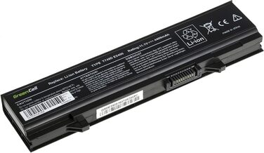 Акумулятор для ноутбука Green Cell KM668 KM742 KM752 KM760 для Dell E5400 E5400N E5410 E5500 E5510 PP32LA PP32LB (6 елементів, 4400 мАг, 10.8-11.1 В, чорний) Стандартний - Green Cell елементи 4400 мАг