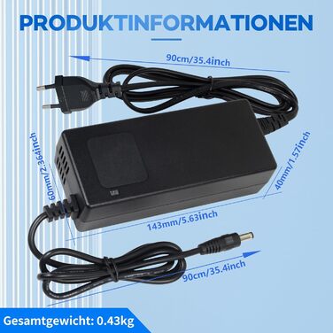 Зарядний пристрій 42 V 2 A для електроскутерів та електровелосипедів