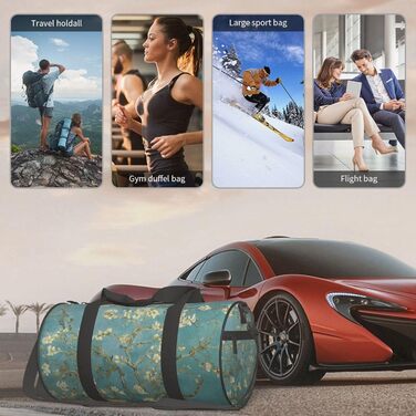 Дорожня сумка Квітка Мигдалю великої місткості Легка та міцна Ідеальний подарунок для походів, відпусток, ділових поїздок та іншого