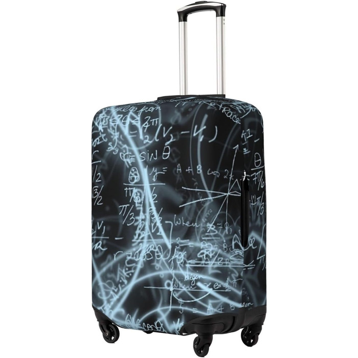 Чохол для валізи Mathe-Formula, міцний захист, підходить для багажу розміром 45,7 - 81,3 см, розмір XL, чорний, екстравеликий