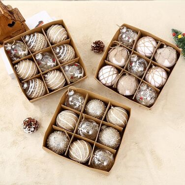 Набір з 9 елегантних різдвяних кульок FlYHIGH