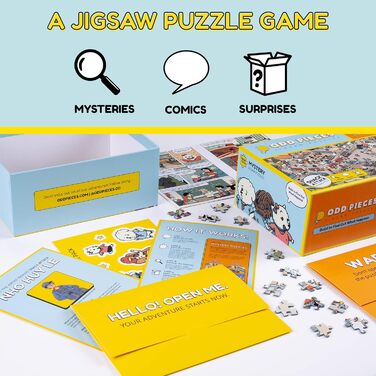Таємничий пазл Незвичайні елементи, загадковий пазл із 1000 елементів із жартівливим сюжетом, таємним кінцем, пазл для дорослих і