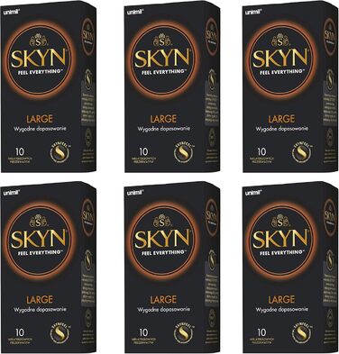 Великі презервативи без латексу SKYN (King Size/XL) (60 шт.)