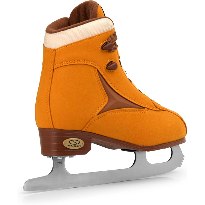Жіночі ковзани SMJ Arctica, взуття для фігурного катання, класична замша, коричневий колір Розміри 37, 38, 39, 40, 41