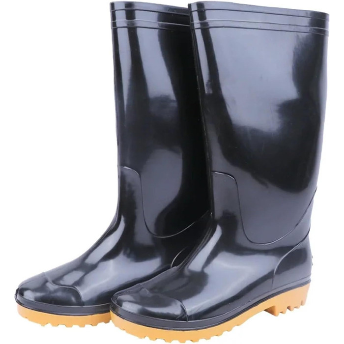 Чоловіче гумове взуття, чоловічі гумові чоботи, взуття для роботи, кухні, водонепроникне чоловіче взуття, дощова автомийка, чорні, розмір 43 EU