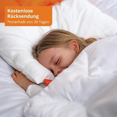 Дитяча подушка для сну 40x60 см, пухова подушка, подушка для голови 40 x 60 см, подушка 90 пух, 10 пір&39я, 100 бавовна, Downpass, зроблено в ЄС, Oeko-TEX, можна прати при температурі до 60 градусів, подушка для голови 40 x 60 см