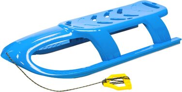 Просперпласт дитячі санки Санки з металевими рейками та мотузкою сині