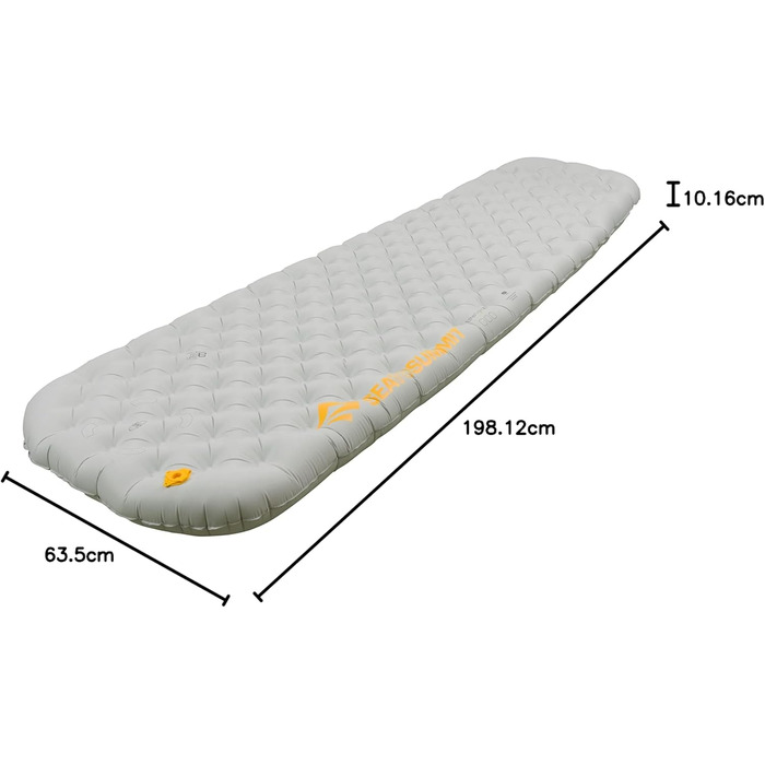 Килимок для сну Sea to Summit Ether Light XT Air Mat, надувний матрац сірого кольору, великий