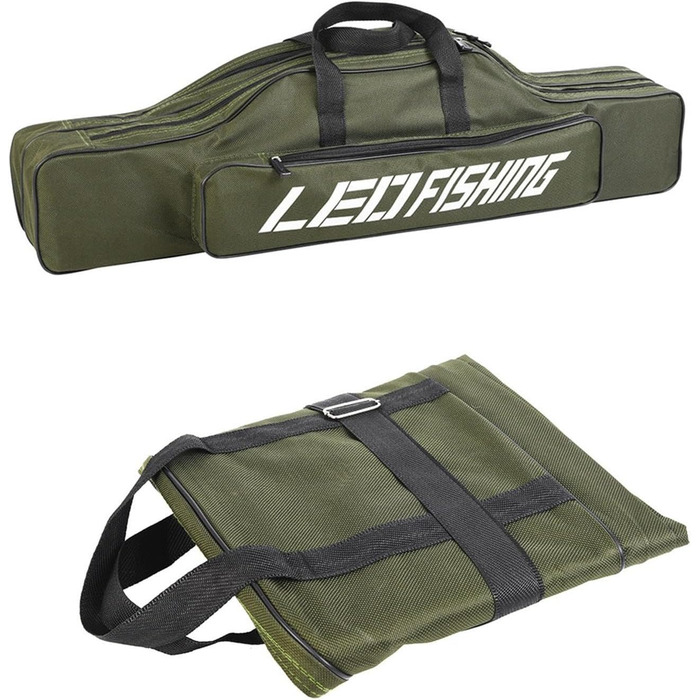 Портативна сумка для риболовлі, сумка для вудки, складна сумка для вудки 80 см, водонепроникна сумка для вудки, сумка для риболовлі на відкритому повітрі, сумка для котушок, сумка для зберігання рибальських снастей, дорожня сумка для риболовлі, органайзер