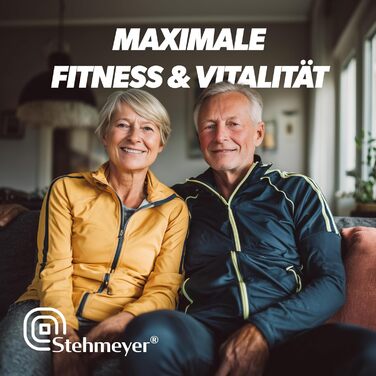 Педальний тренажер STEHMEYER для людей похилого віку, міні-велотренажер Надзвичайно тихий та безпечний для суглобів тренажер для рук і ніг з ремінцем для кріплення Настільний велотренажер з РК-дисплеєм для дому, офісу та реабілітації