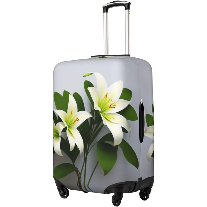 Чохол для валізи Lily Flowers, міцний захист для багажу розміром 45.7-81.3 см, XL, Чорний