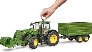 З фронтальним навантажувачем і причепом, 09828 John Deere 7R 350