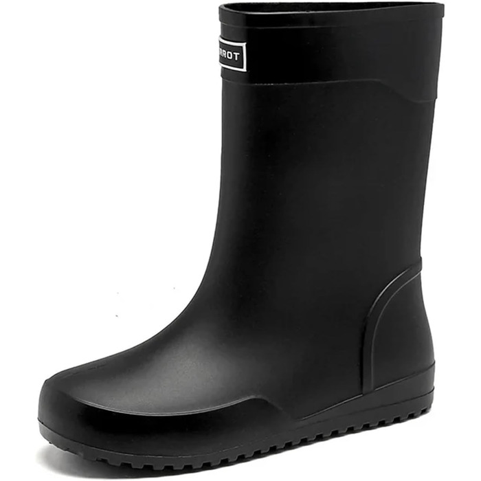 Високі гумові чоботи, водонепроникні, нековзні, чоловічі, до середини литки, для роботи на свіжому повітрі та спортивних чобіт з гумовою підошвою та верхом з ПВХ, водонепроникні, темно-сині, розмір ЄС 43