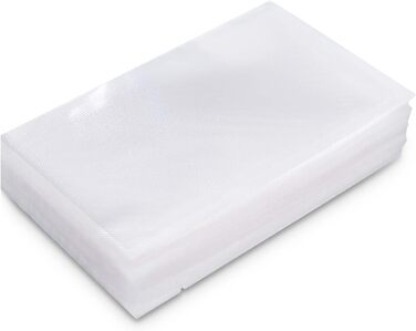 Тринтіонні вакуумні пакети, 200 пакетів 20x30 см вакуумні пакети для всіх вакуумних упаковок і вакуумного пакувальника харчових продуктів, екстрагований дизайн упаковки, киплячі пакети для заморожування Sous Vide, тиснені повітряні канавки