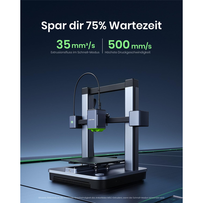 Принтер AnkerMake M5C, високошвидкісний 3D-друк 500 мм/с, точність 50 мкм, суцільнометалевий гарячий наконечник, 3D-друк до 300 ,