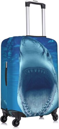 Чохол для валізи BAFAFA Акула, захисний еластичний чохол від подряпин та пилу для багажу, чорний, розмір 80
