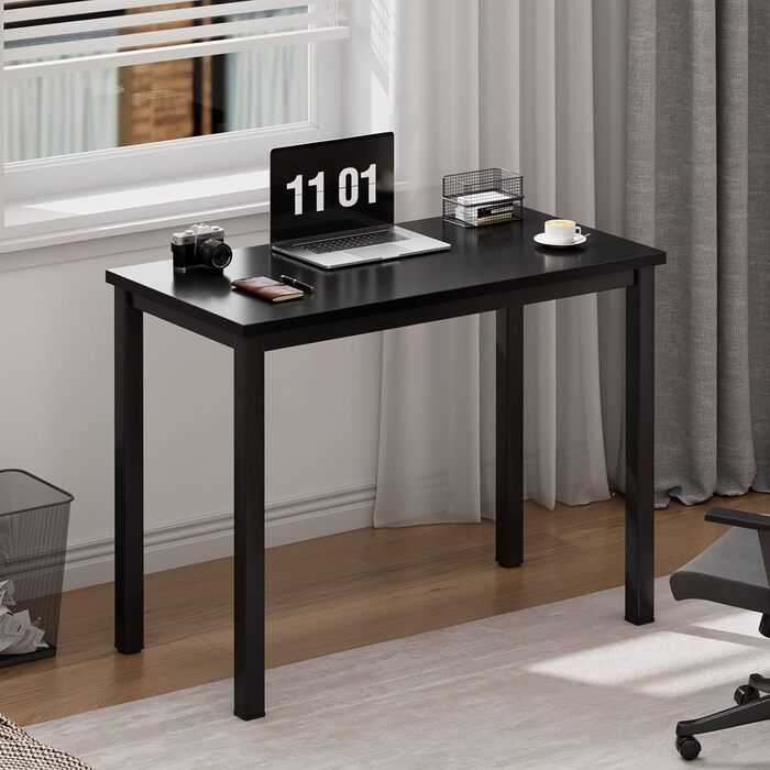 Невеликий комп&39ютерний стіл, стіл для ПК, офісний стіл, дитячий стіл, ігровий стіл, невелике робоче місце для домашнього офісу (Чорний, 80x40см) Чорний 80x40см