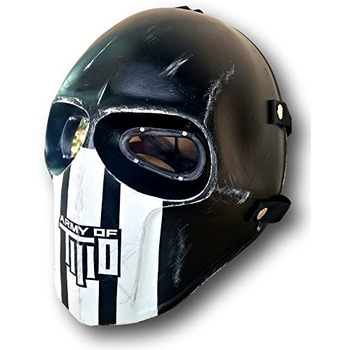 Маска армії з двох пейнтболів, страйкболу, шлема, повітряної зброї, Хеллоуїна, темної армії