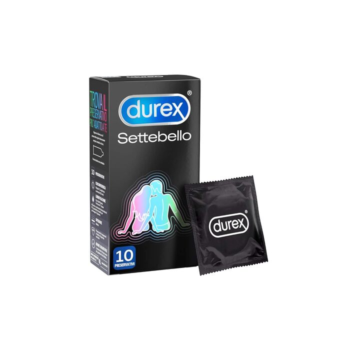 Презервативи Durex Long Duration Settebello, 10 Профілактичний 10 шт. (1 упаковка)