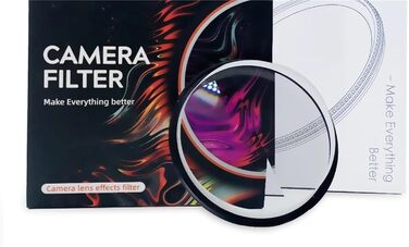 Кратний калейдоскоп із роздільною двосторонньою призмою, фільтром FX, плівка зі спецефектами, аксесуар для фотозйомки, обєктив DSLR, призма з діоптріями 77 мм (розмір з перехідним кільцем 82), 2-