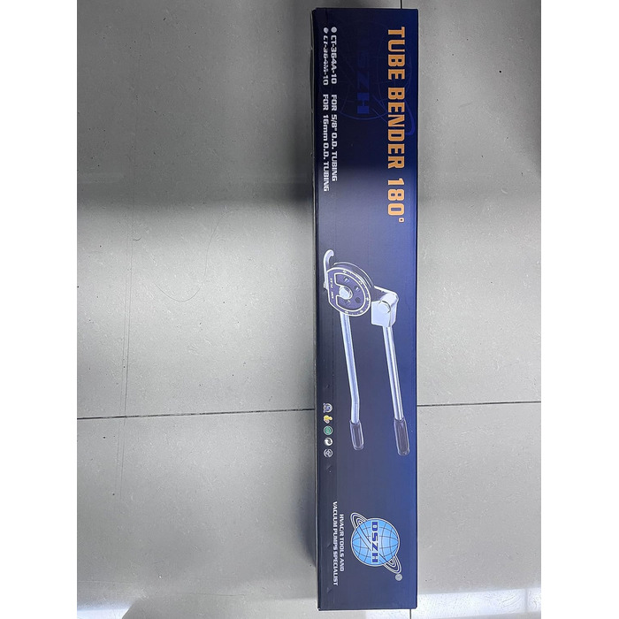 Ручний трубогиб із зовнішнім діаметром 5/8' Надпотужний трубогиб 0-180 градусів для труб з міді, латуні, алюмінію та м'яких металів (16 мм)