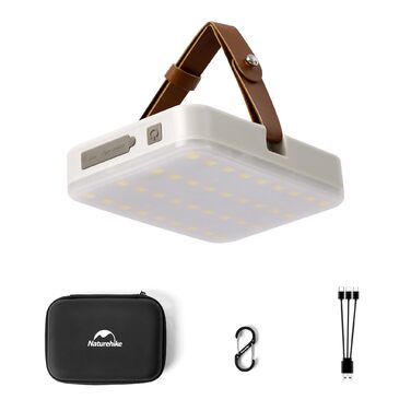 Світлодіодний кемпінговий ліхтар Naturehike 11000 мАг 1100 лм, супер яскравий кемпінговий ліхтар, що перезаряджається, з гачком, три рівні колірної температури, плавне регулювання яскравості до 180 годин, 11000 мАг 1100 лм