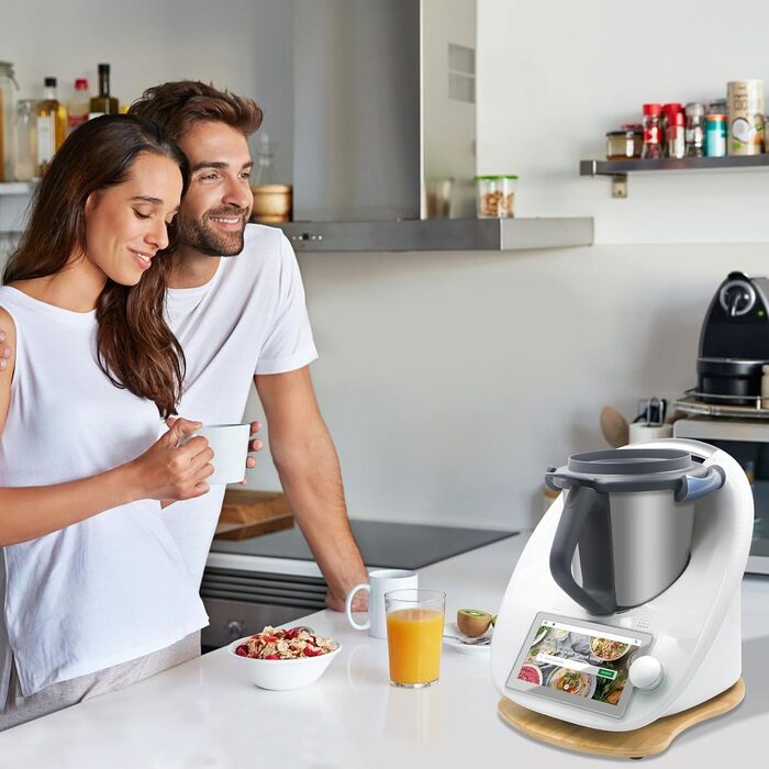 Розсувна дошка для Thermomix TM6 TM5, бамбукова швидкорухома ковзаюча дошка для кухонного комбайна Thermomix Vorwerk TM6 Аксесуари, Рулонна дошка для Thermomix TM6 TM5 Підкладкова дошка Рулонна дошка