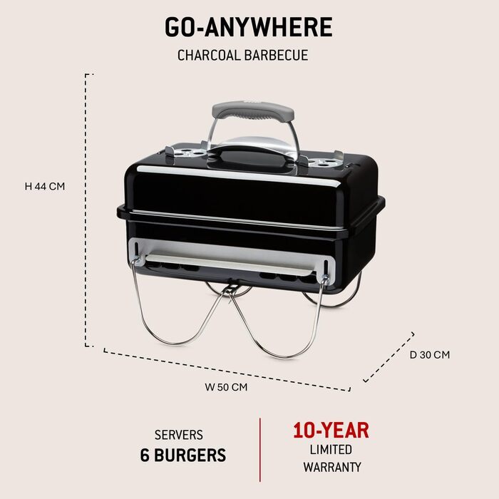 Вугільний гриль Weber Go-Anywhere