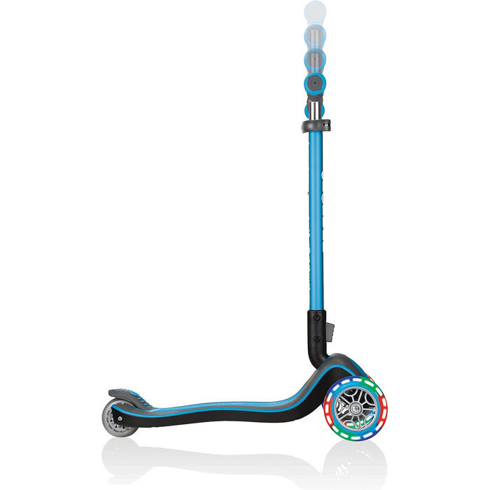 Самокат GLOBBER Elite - самокат для дітей від 3 років - самокат 120/80 мм - ABEC 5, 3 колеса - регульований по висоті - світлодіод