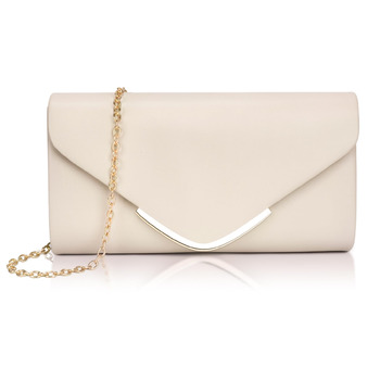 Жіночий клатч Larcenciel, шкіряна сумка кольору тілесного кольору з ланцюжком, елегантна вечірня сумка-конверт, модна сумка через плече