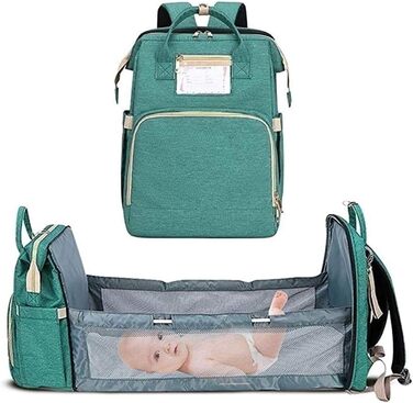 Портативний пеленальний мішок, багатофункціональний водонепроникний рюкзак для підгузників, дитяче ліжечко для подорожей дитяче лі