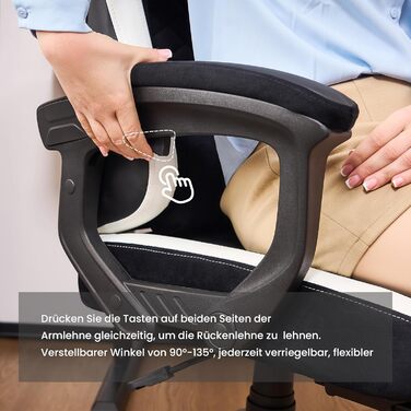 Ігрове крісло з ергономічною підставкою для ніг та коліщатками, комп&39ютерне крісло з підголівником та поперековою опорою, офісне крісло, комп&39ютерне крісло, регульоване та поворотне робоче крісло, чорне