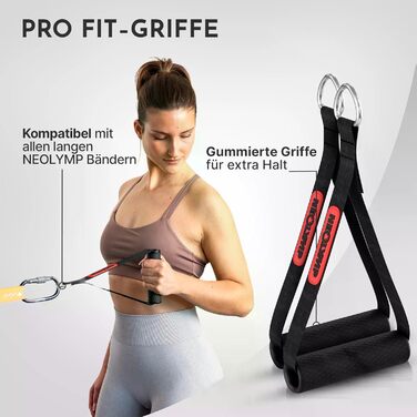 Фітнес-стрічки NEOLYMP з довгими тканинами та фітнес-аксесуарами - стрічки опору, що праються, стрічки для вправ, фітнес-стрічки, тренувальні стрічки, стрічки для підтягувань, набори для силових тренувань, універсальний базовий набір