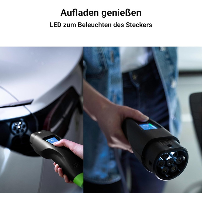 Електромобілі Мобільний зарядний пристрій Wallbox 11kW 7m EV Тип 2 до CEE 16A з додатком e-Car Домашня зарядка без Wallbox 2in1 Су