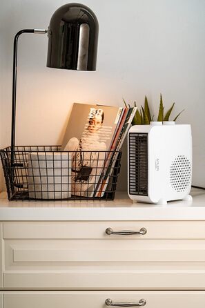 Вентилятор-обігрівач з термостатом, функцією обдування, захистом від перегріву, 2 режими нагріву, білий, 7725w Thermofan 2000W