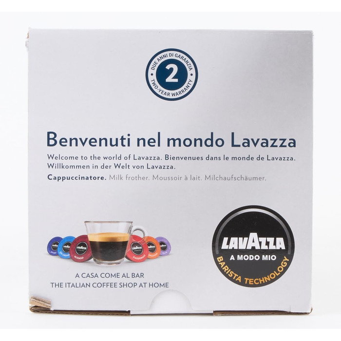 Спінювач молока 18200090 (холодне і тепле спінювання, 460 Вт), чорна кавоварка для капучино